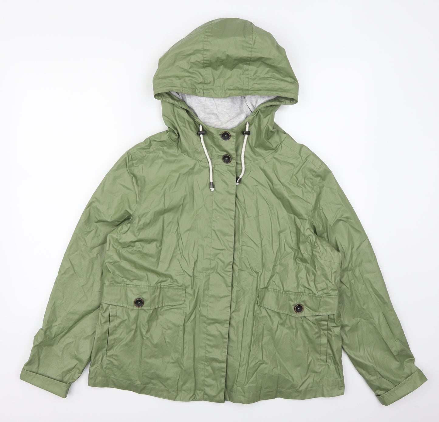 Marks and Spencer Womens Green   Anorak Coat Size 14