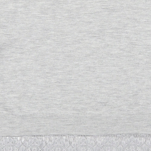 George Womens Grey  Lace Pullover Jumper Size 22
