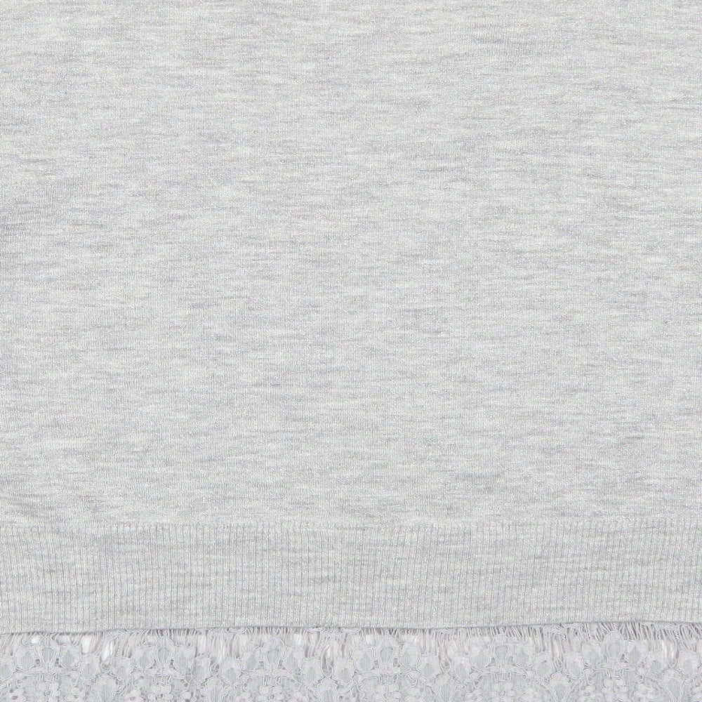 George Womens Grey  Lace Pullover Jumper Size 22