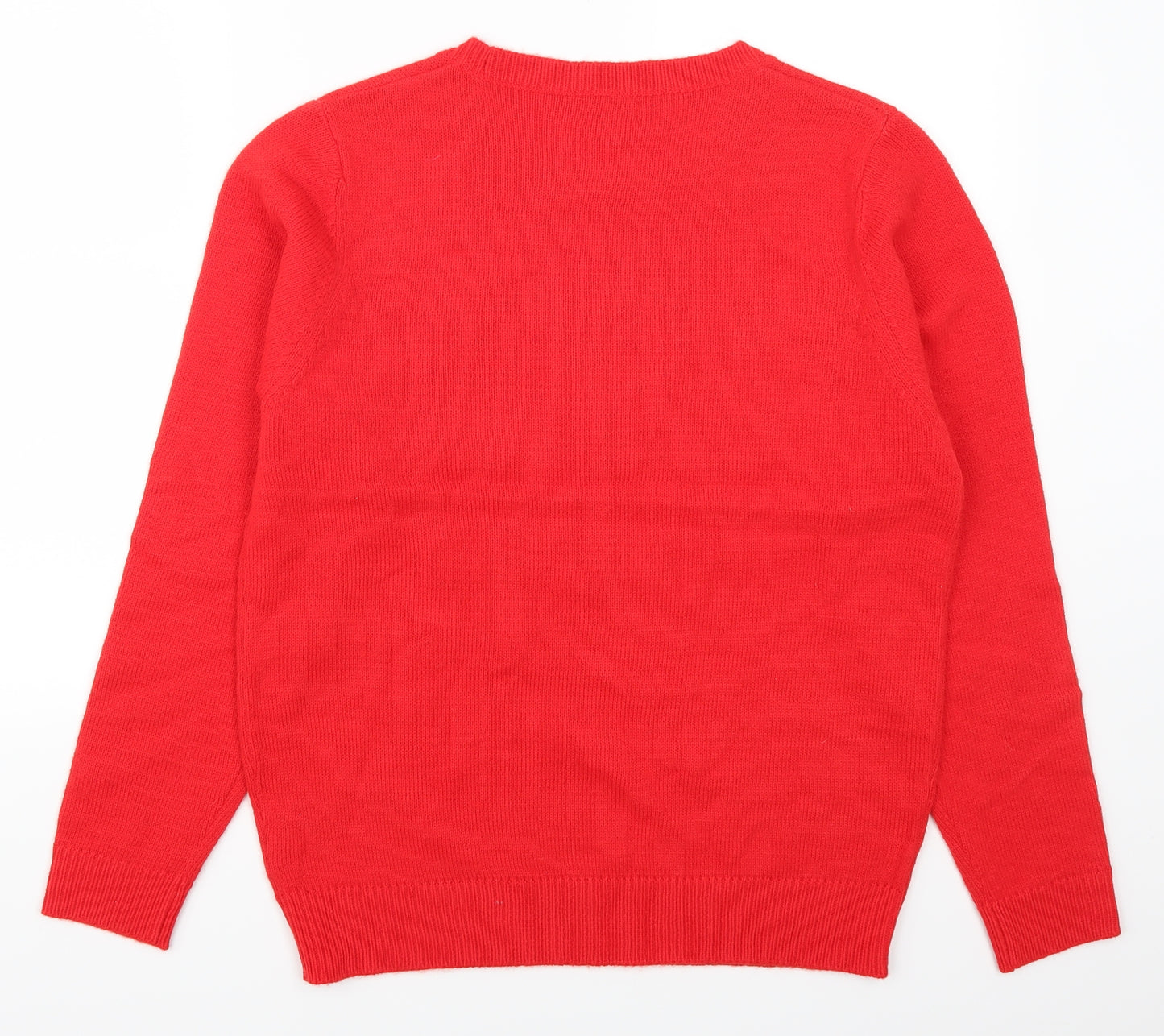 Preworn Womens Red   Pullover Jumper Size 14  - Pigs in Blankets