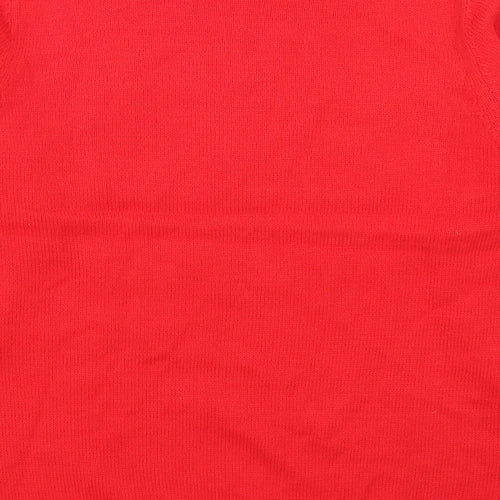 Preworn Womens Red   Pullover Jumper Size 14  - Pigs in Blankets