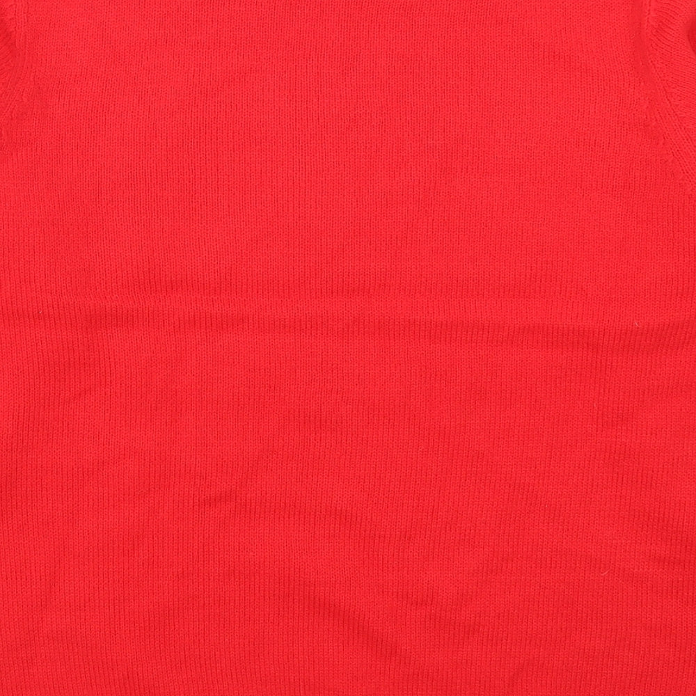 Preworn Womens Red   Pullover Jumper Size 14  - Pigs in Blankets