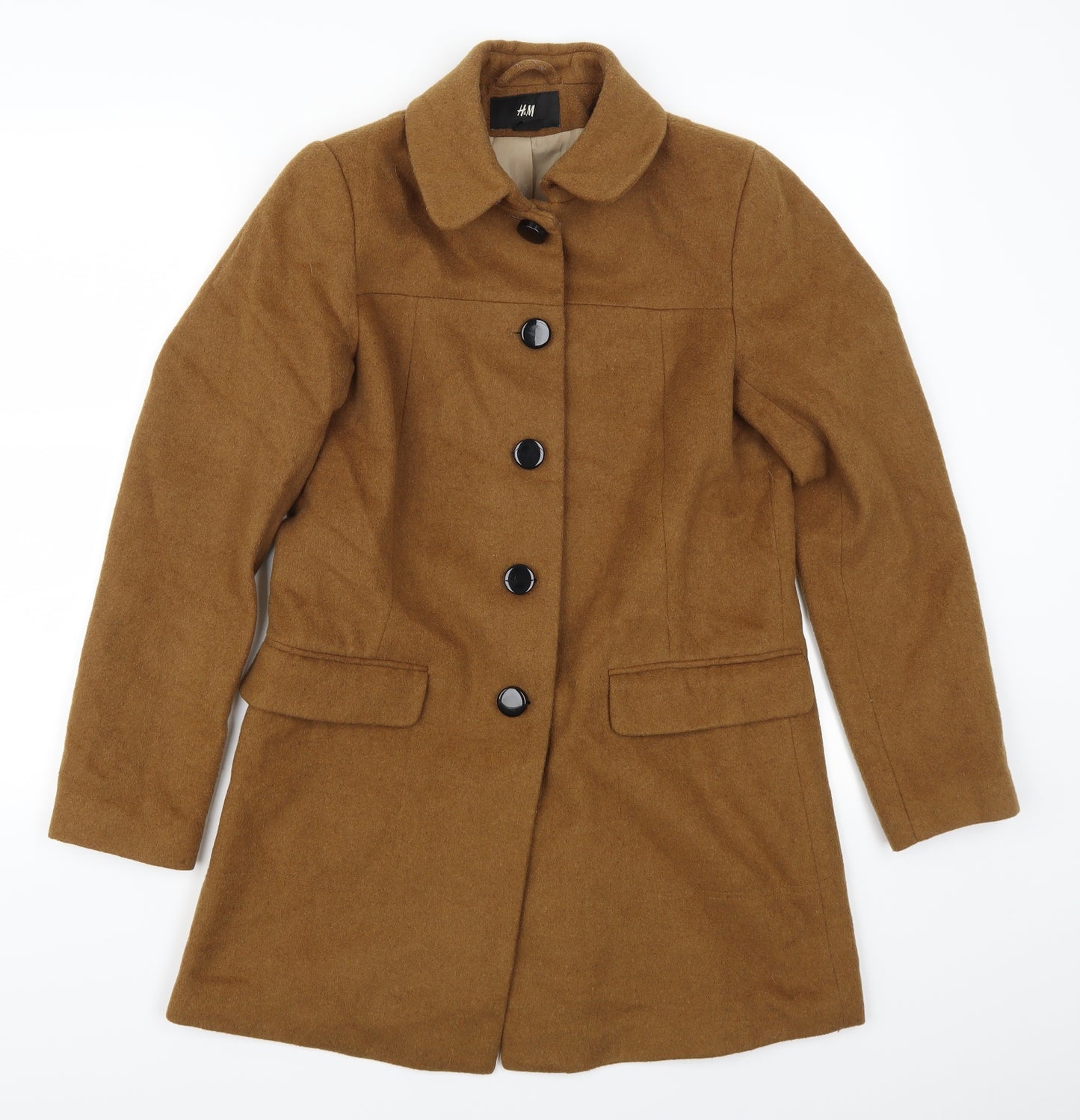 H&M Womens Brown   Trench Coat Coat Size 8