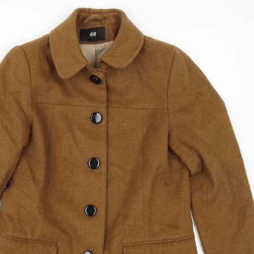 H&M Womens Brown   Trench Coat Coat Size 8