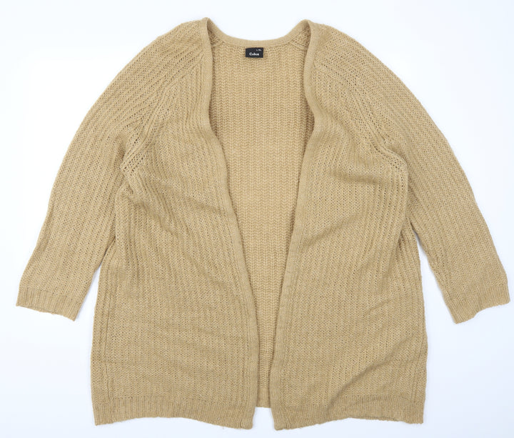 Cubus Womens Beige   Cardigan Jumper Size L