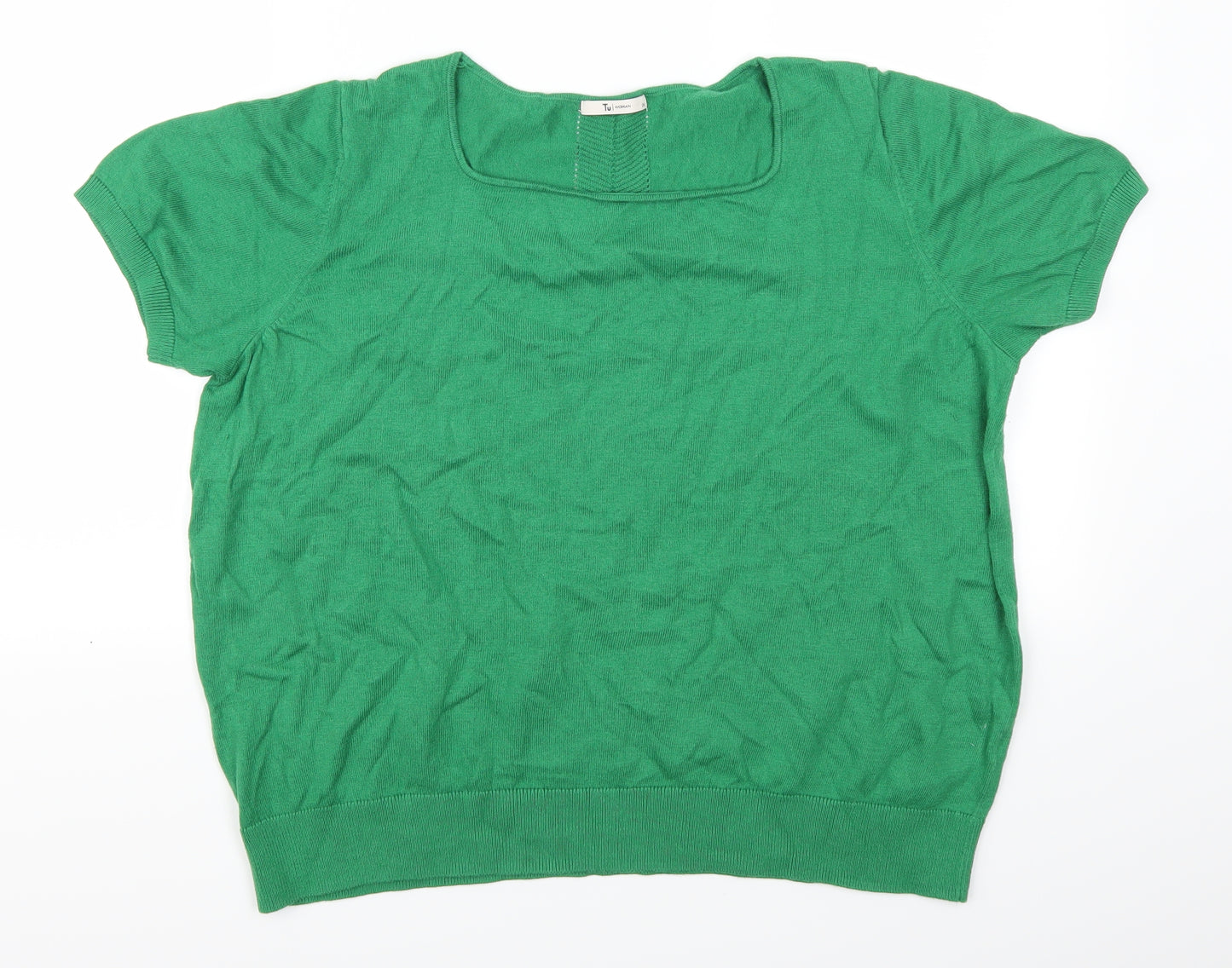 TU Womens Green   Basic T-Shirt Size 20