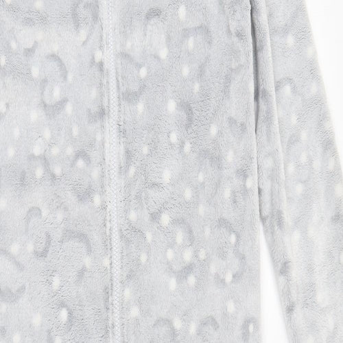 Marks and Spencer Girls Grey Animal Print  Top One Piece Size 13-14 Years  - Ears on Hood