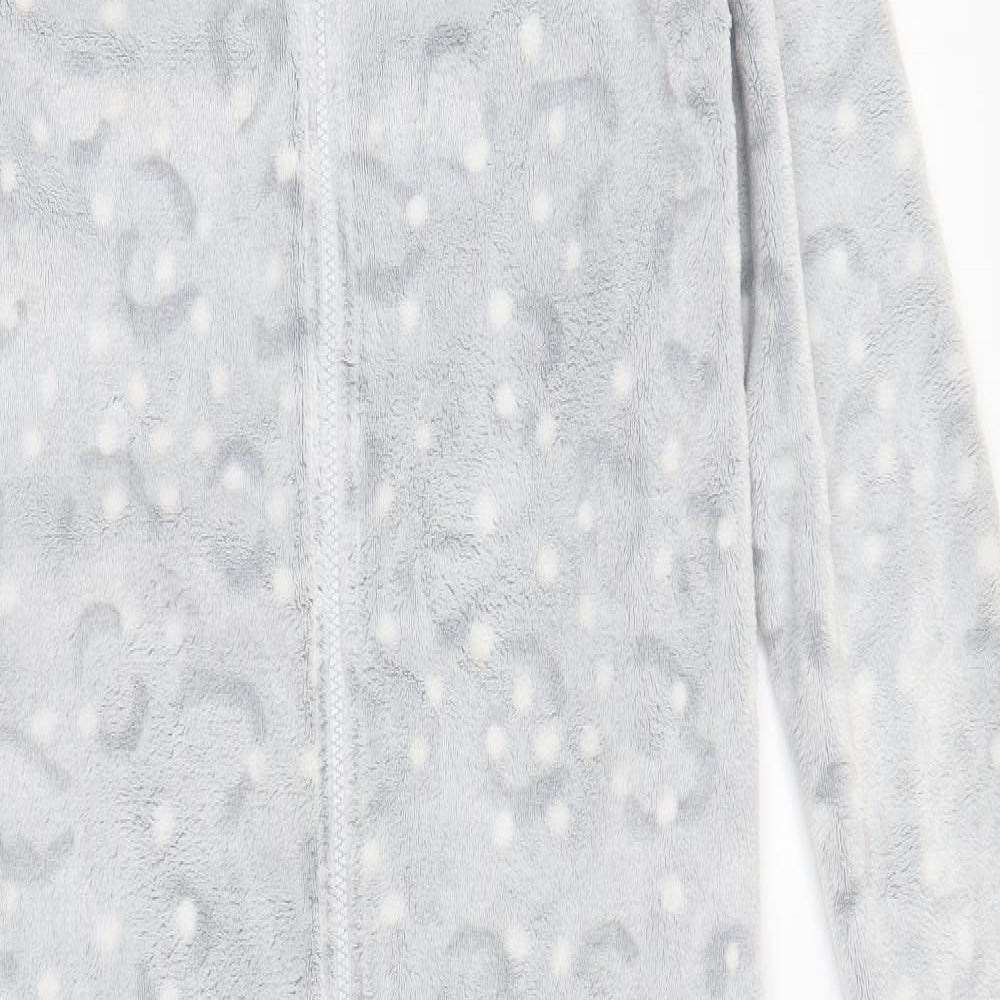 Marks and Spencer Girls Grey Animal Print  Top One Piece Size 13-14 Years  - Ears on Hood