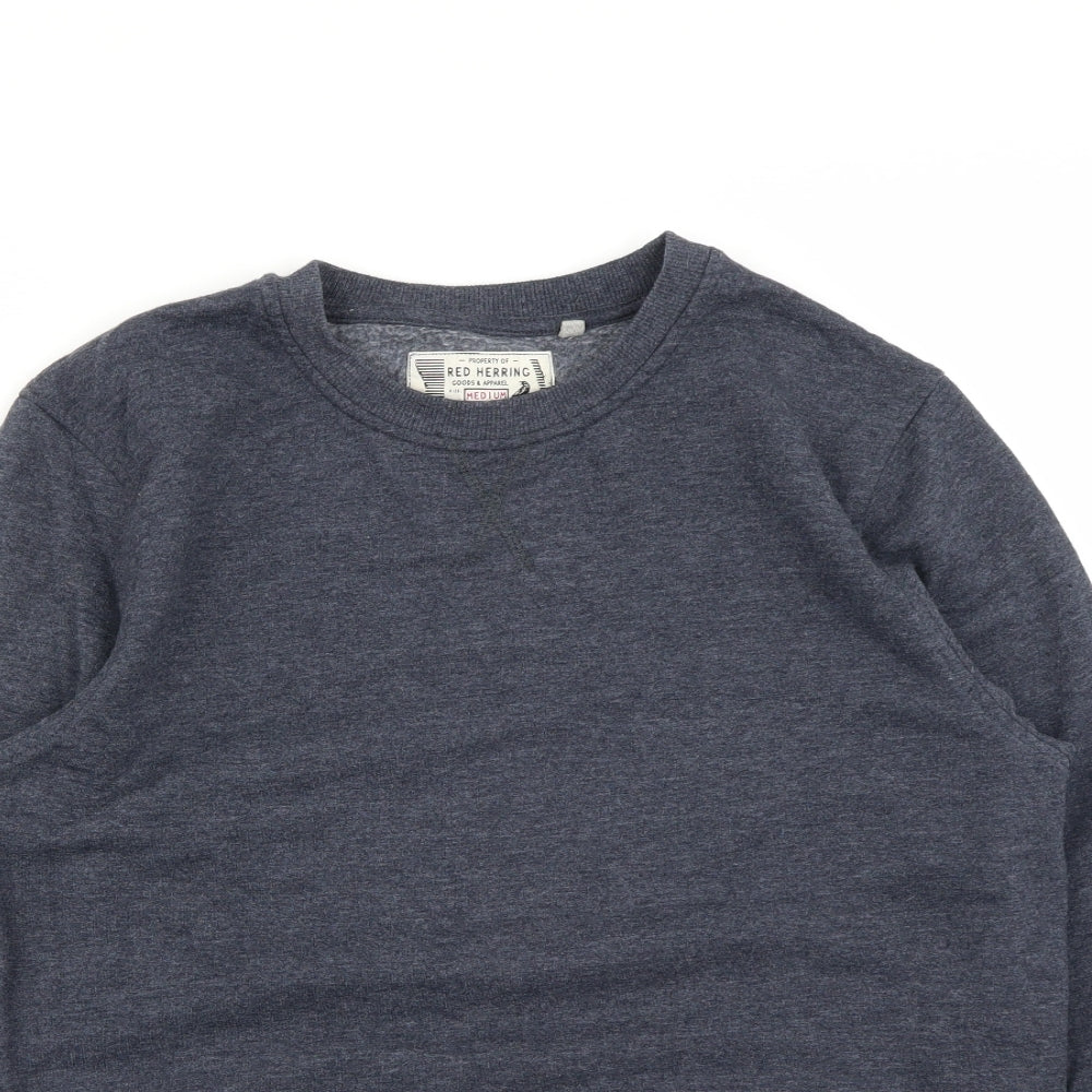 Red Herring Mens Blue   Pullover Sweatshirt Size M