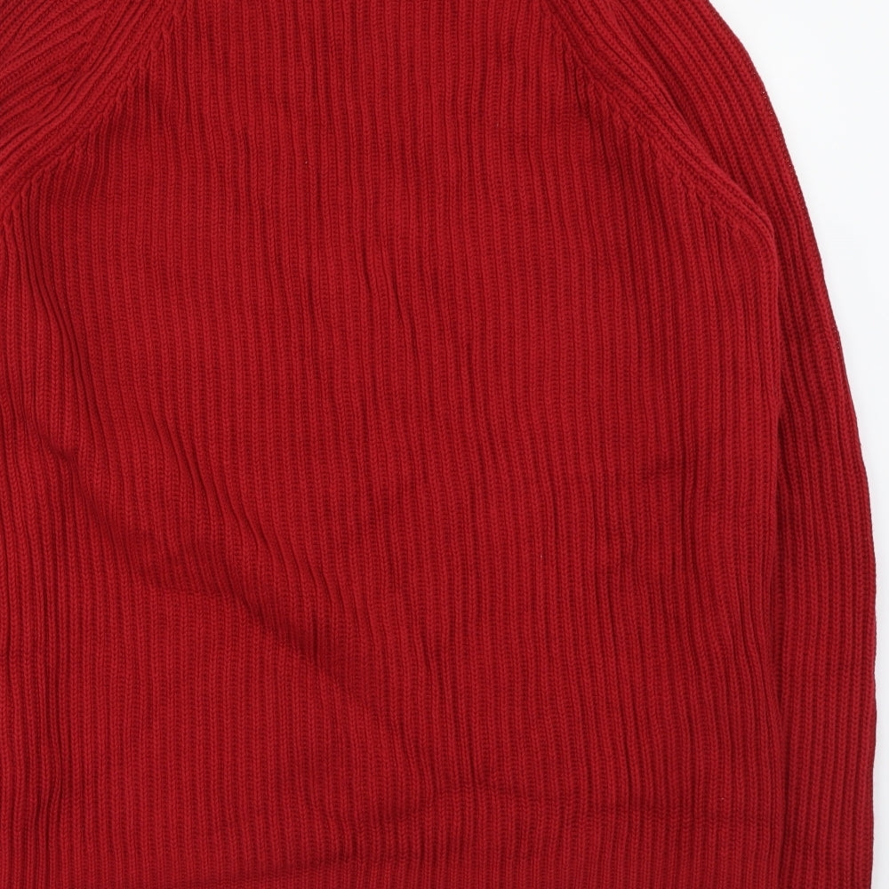 Zara Mens Red   Pullover Jumper Size XL