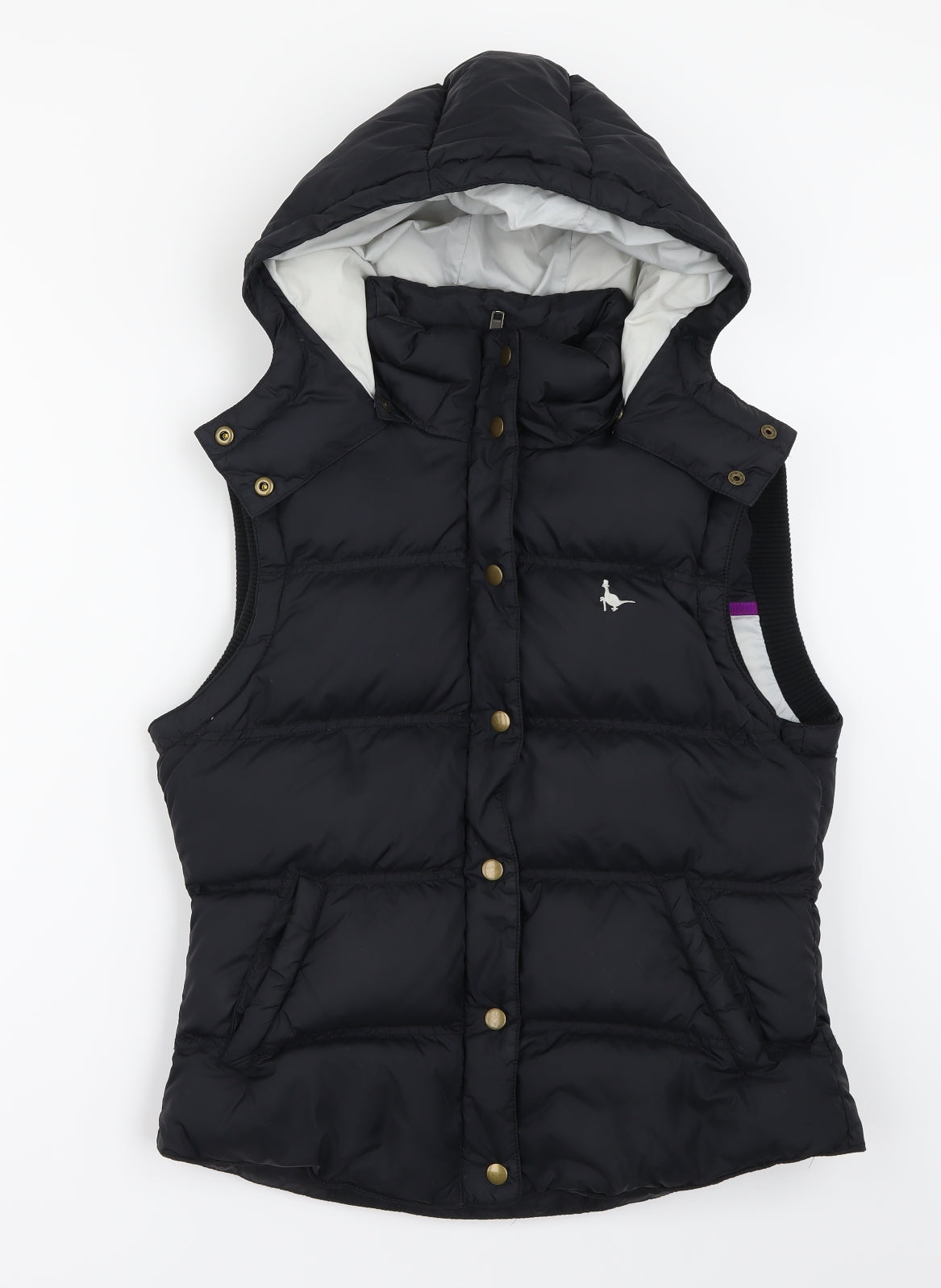 Jack Wills Womens Black   Gilet Coat Size 12
