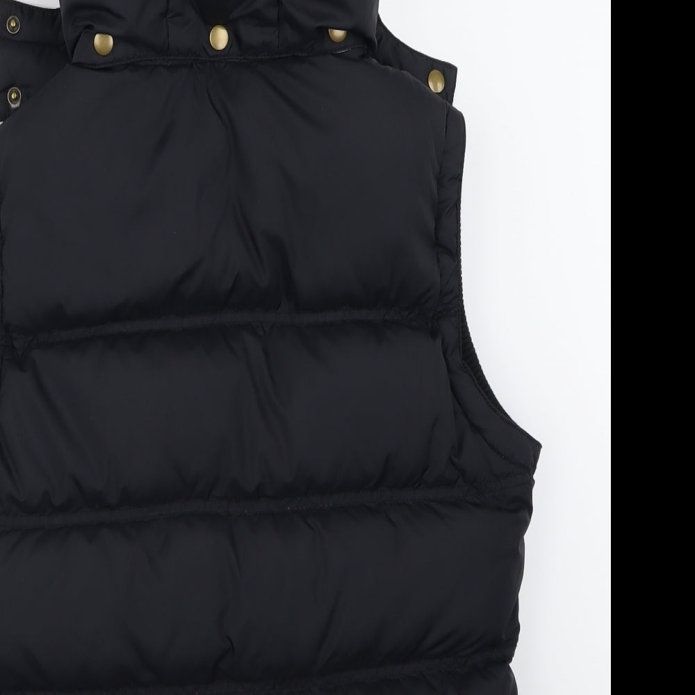 Jack Wills Womens Black   Gilet Coat Size 12