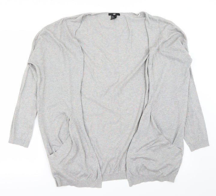 H&M Womens Grey Cardigan Jumper Size M