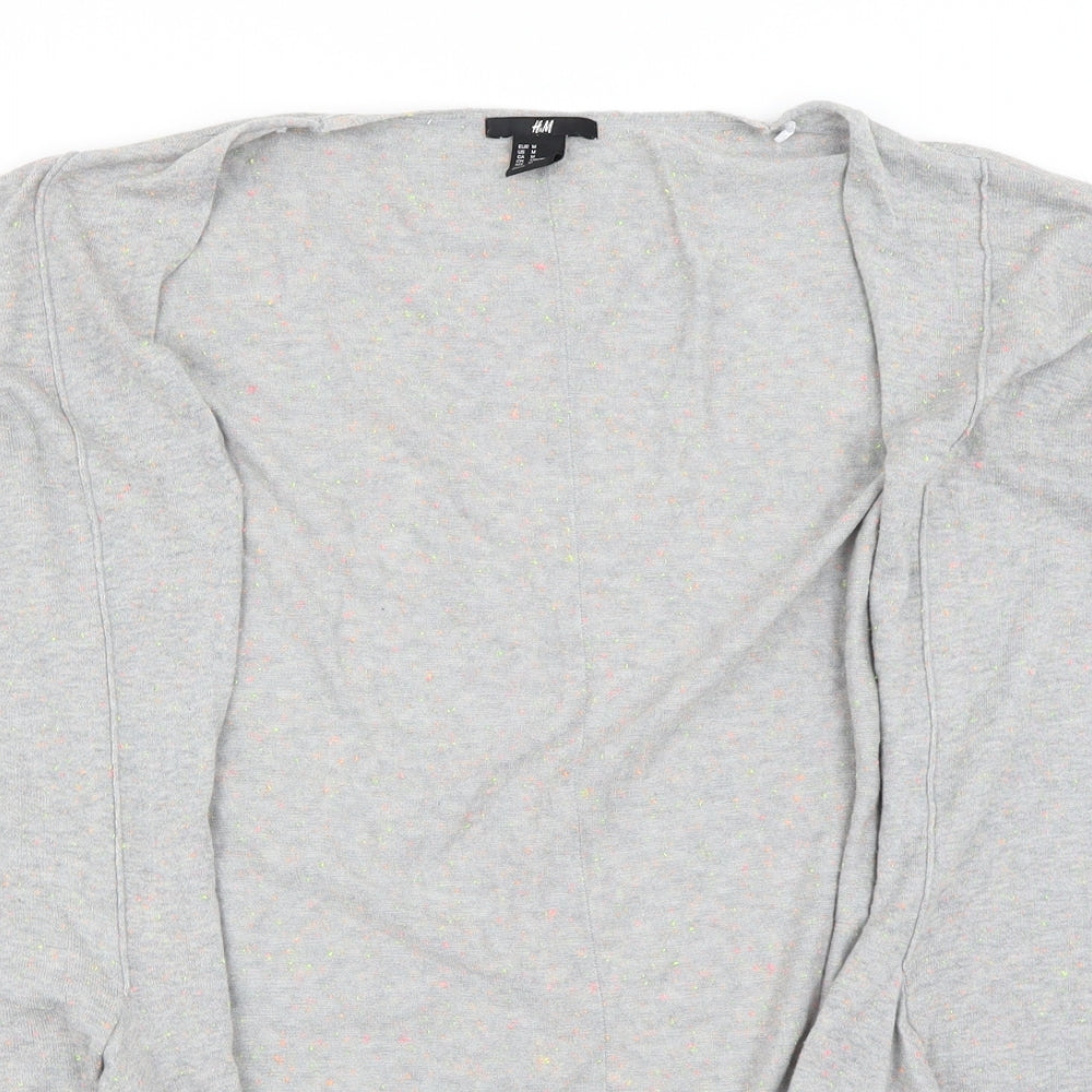 H&M Womens Grey   Cardigan Jumper Size M