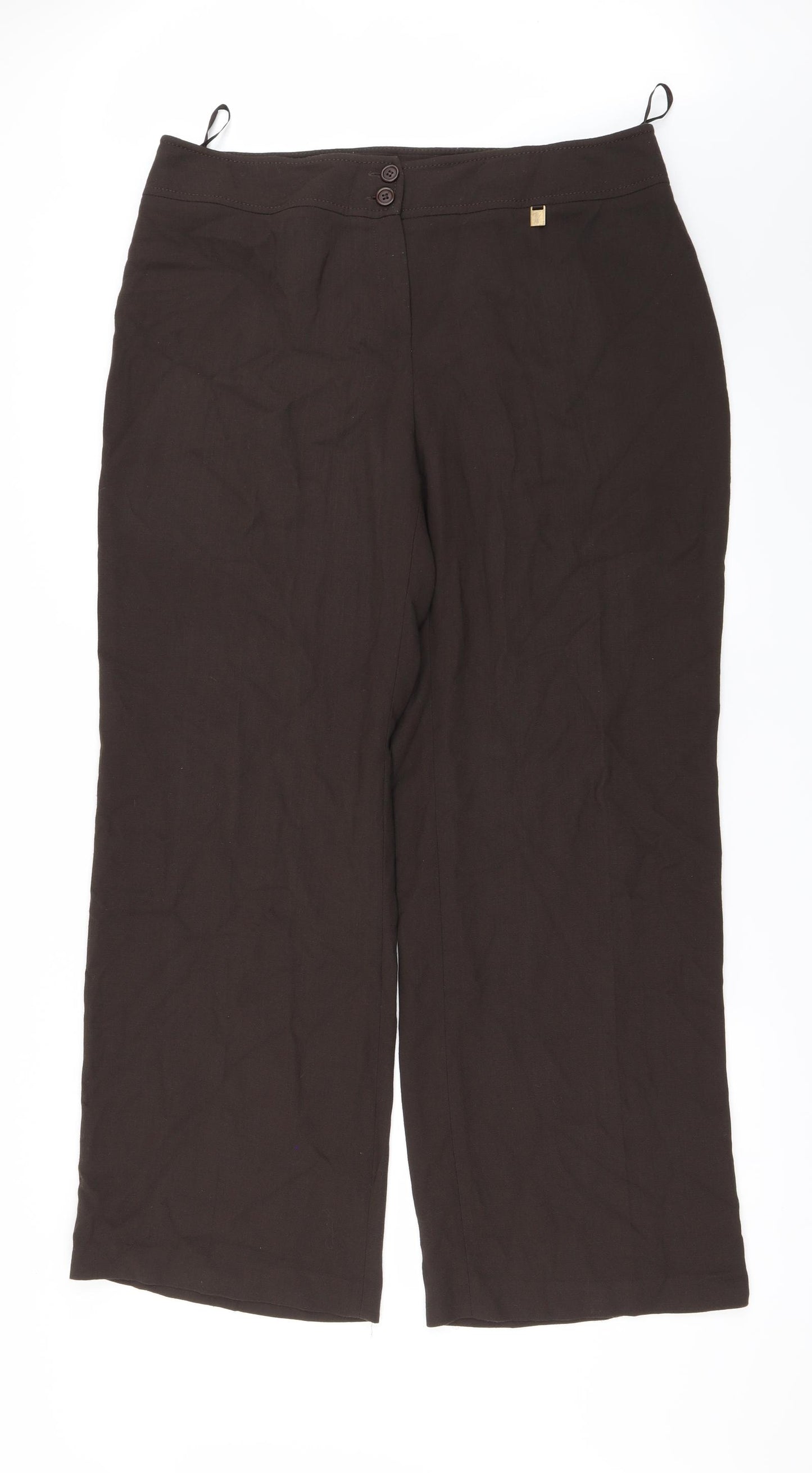 cc Womens Brown   Dress Pants Trousers Size 16 L31 in