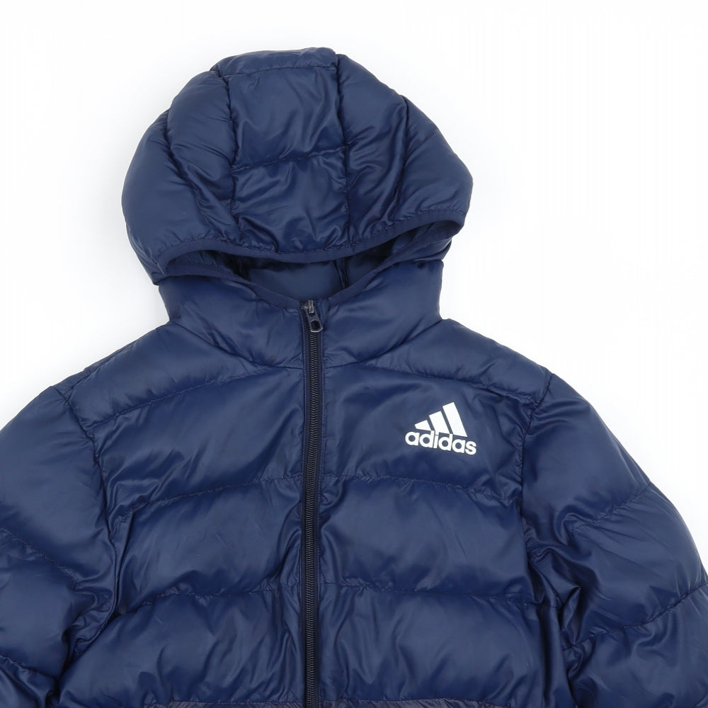 Adidas  Boys Blue   Puffer Jacket Coat Size 12 Years
