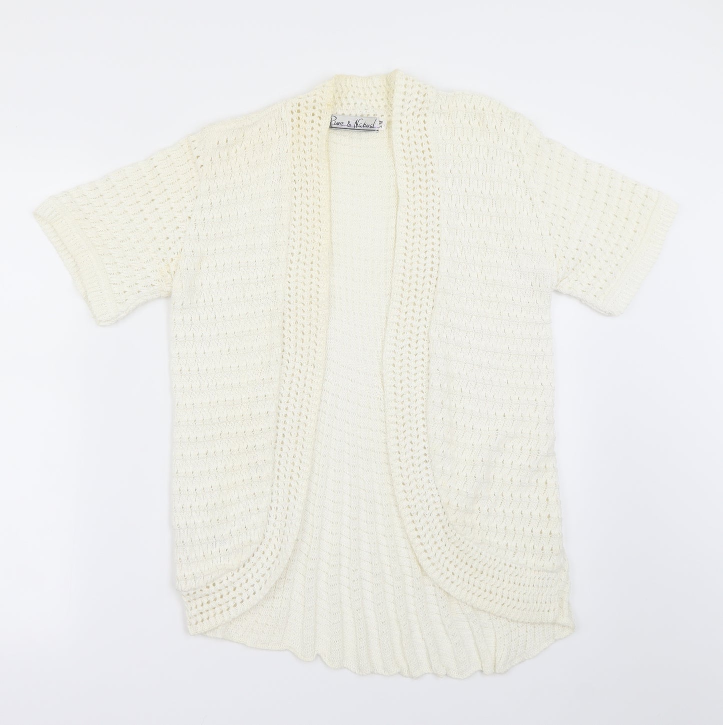 Pure & Natural  Womens Ivory   Cardigan Jumper Size S
