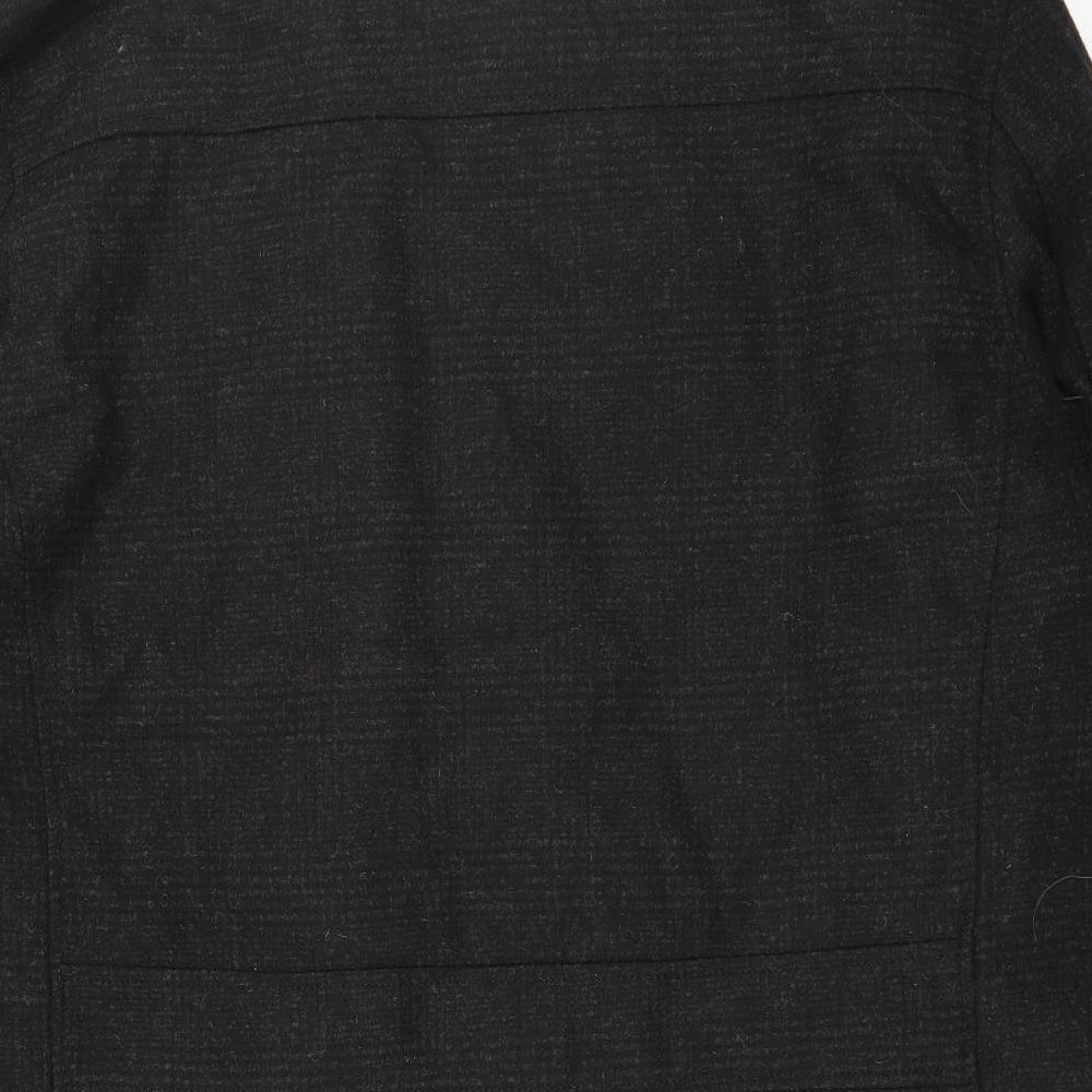 Lincoln Mens Grey   Overcoat Coat Size XL