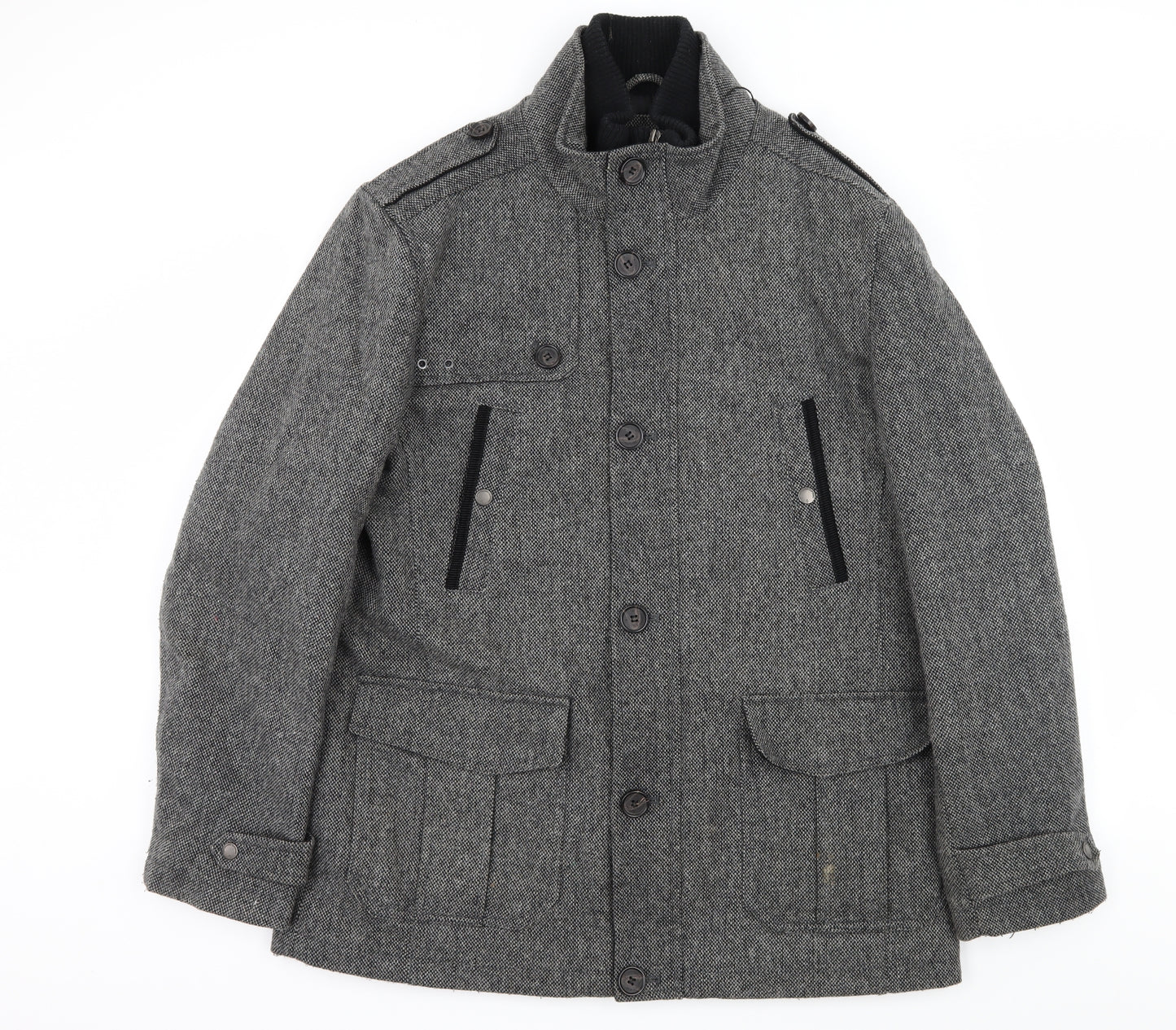 Easy Mens Green   Overcoat Coat Size XL