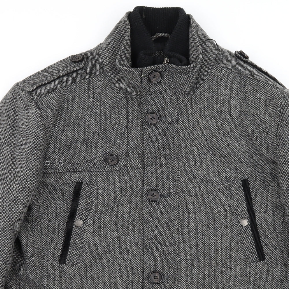 Easy Mens Green   Overcoat Coat Size XL