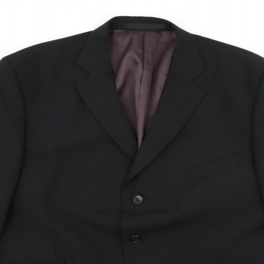 Marks and Spencer Mens Black   Jacket Suit Jacket Size XL