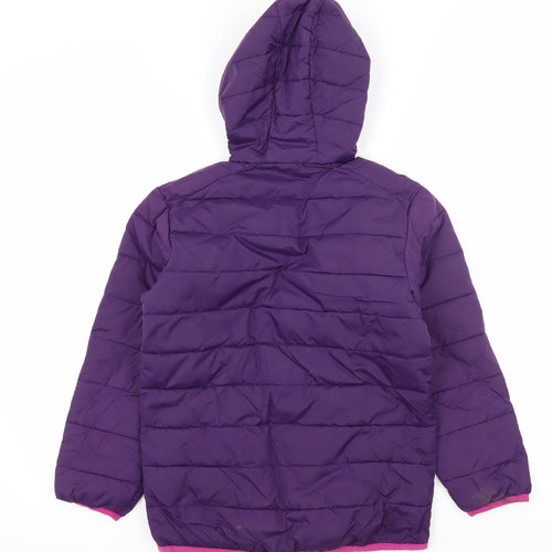 Freedom Trail Girls Purple   Puffer Jacket Jacket Size 9-10 Years