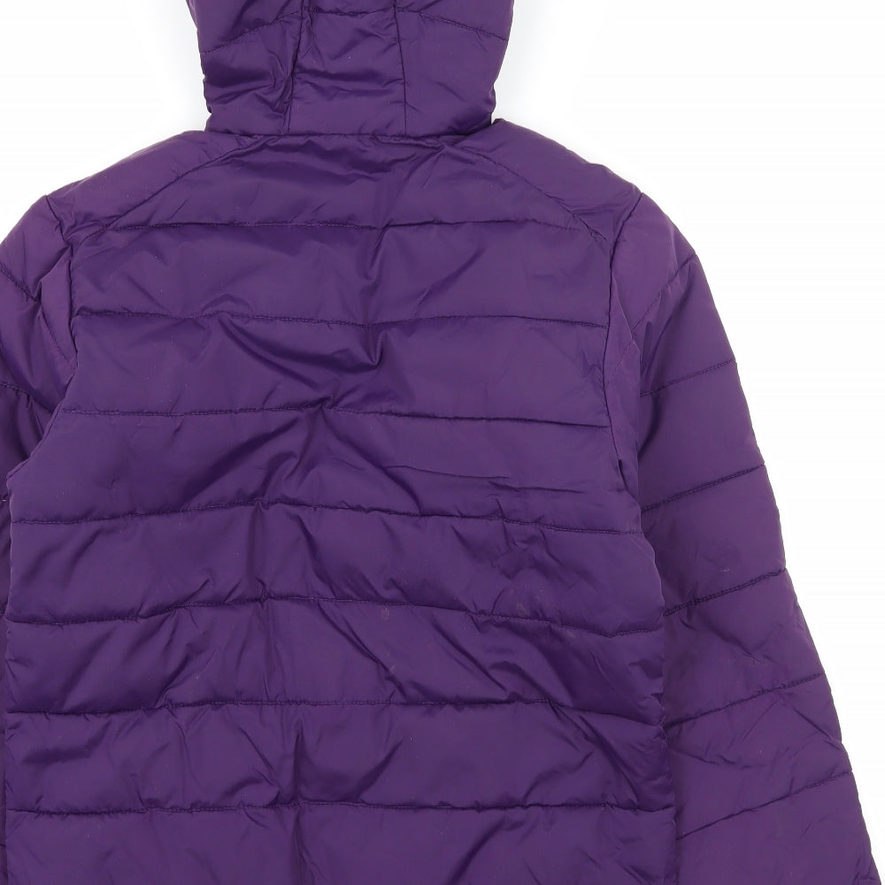 Freedom Trail Girls Purple   Puffer Jacket Jacket Size 9-10 Years