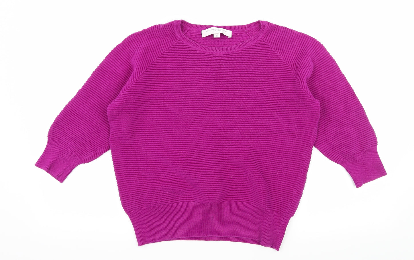 French Connection Womens Purple  Knit Pullover Jumper Size XS  - Ribbed
