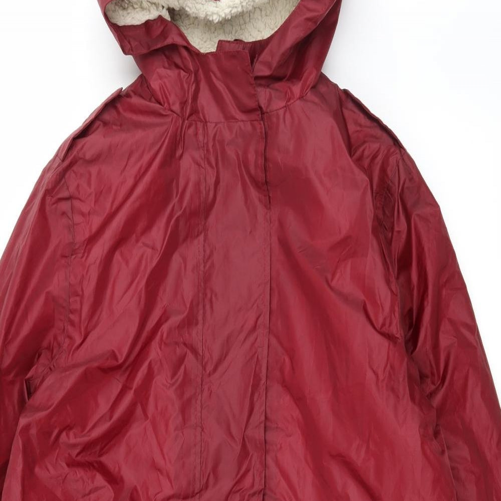Cotton Traders Womens Red   Parka Coat Size 16