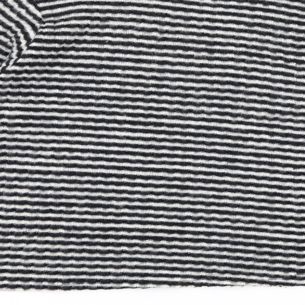 Cooperative Womens Black Striped Knit Pullover Jumper Size M
