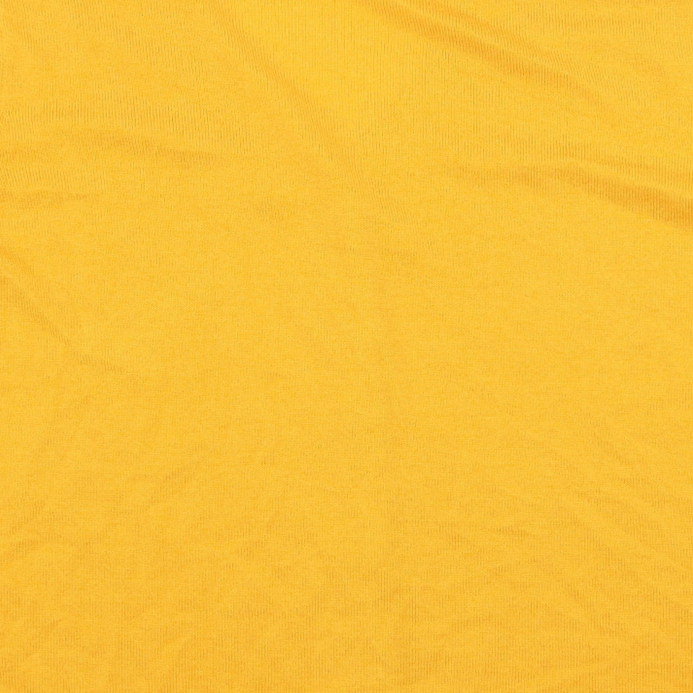 C&A Womens Yellow  Knit Cardigan Jumper Size L