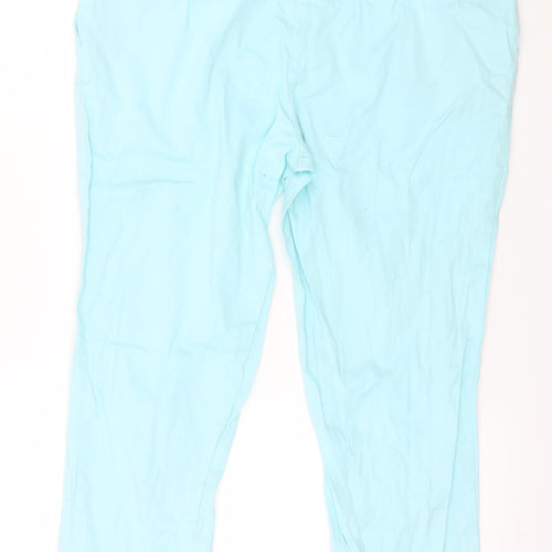 George Womens Blue   Cropped Trousers Size 14 L24 in
