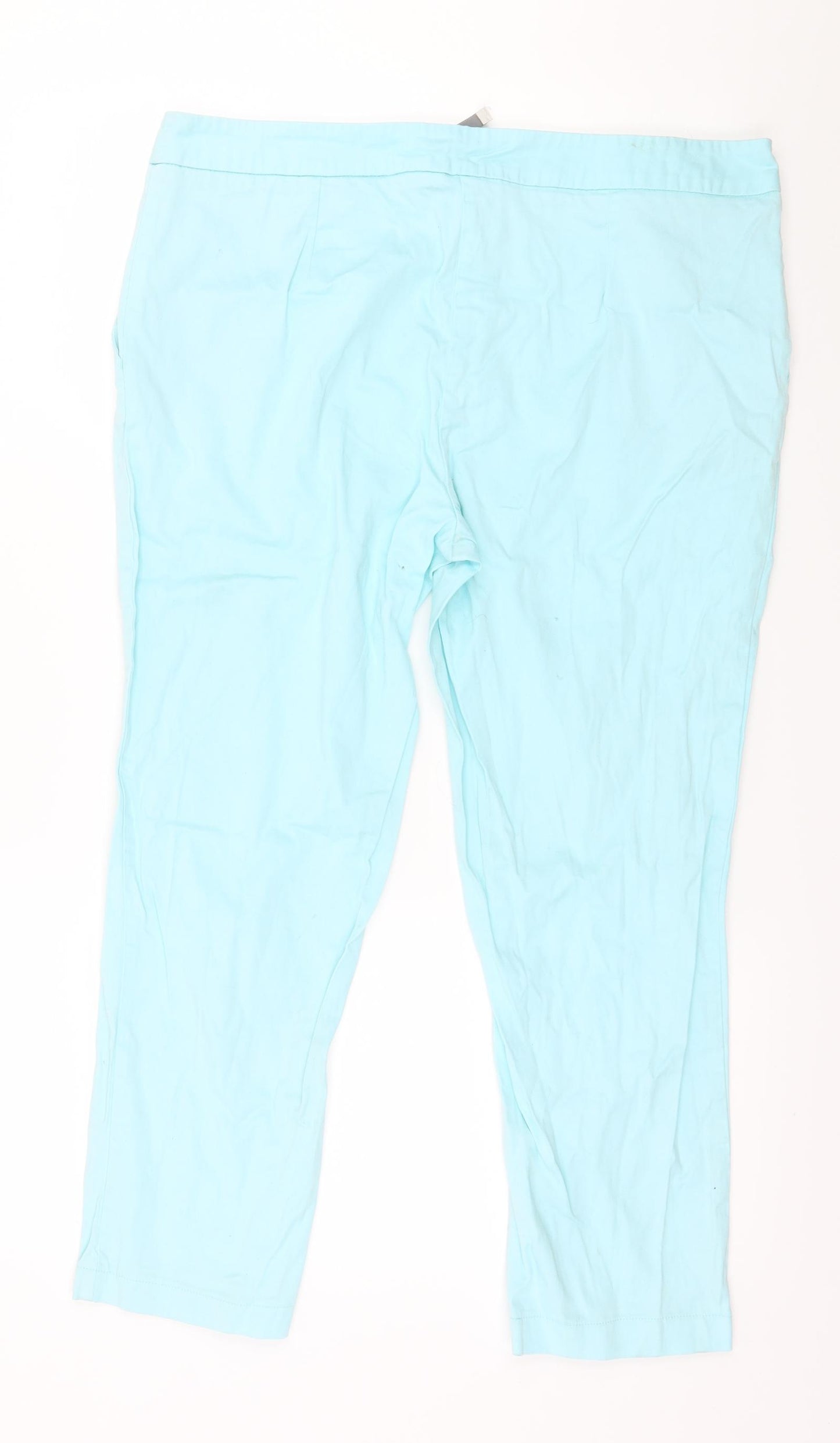 George Womens Blue   Cropped Trousers Size 14 L24 in