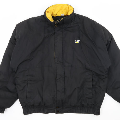 CAT Mens Black   Bomber Jacket Jacket Size L