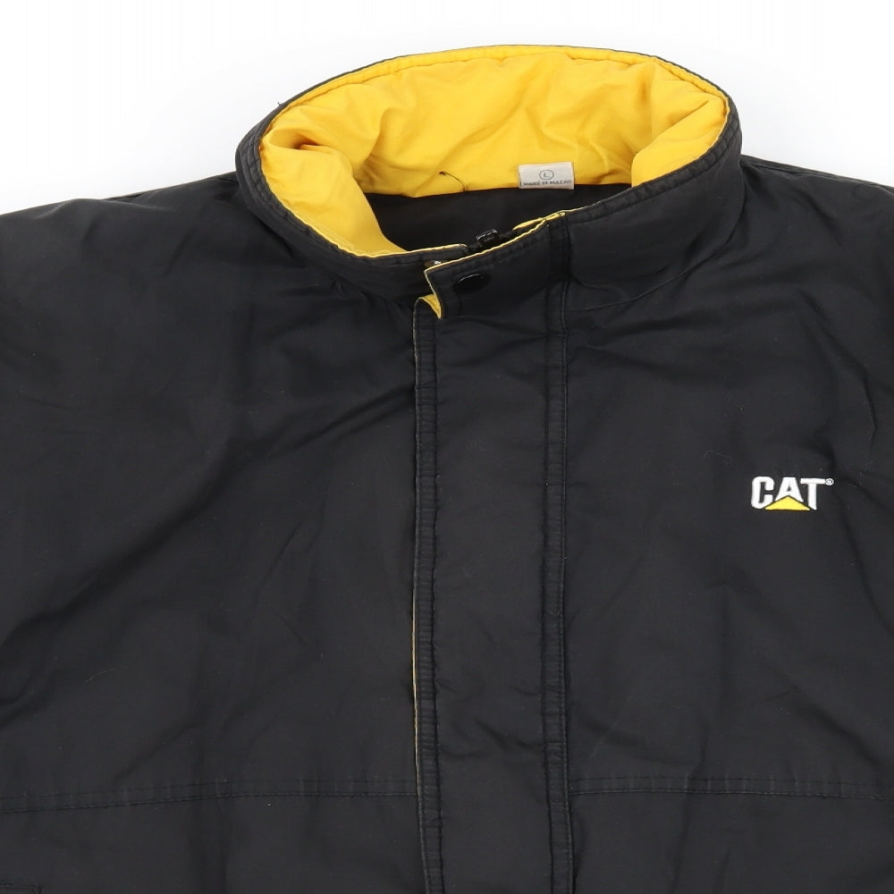 CAT Mens Black   Bomber Jacket Jacket Size L