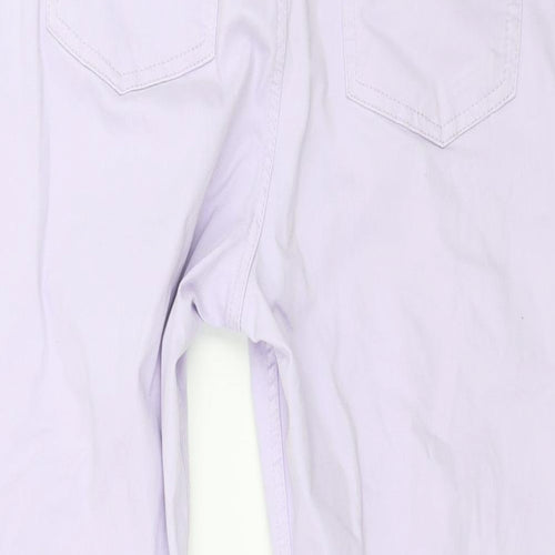 Marks and Spencer Womens Purple  Denim Cropped Jeans Size 14 L22 in