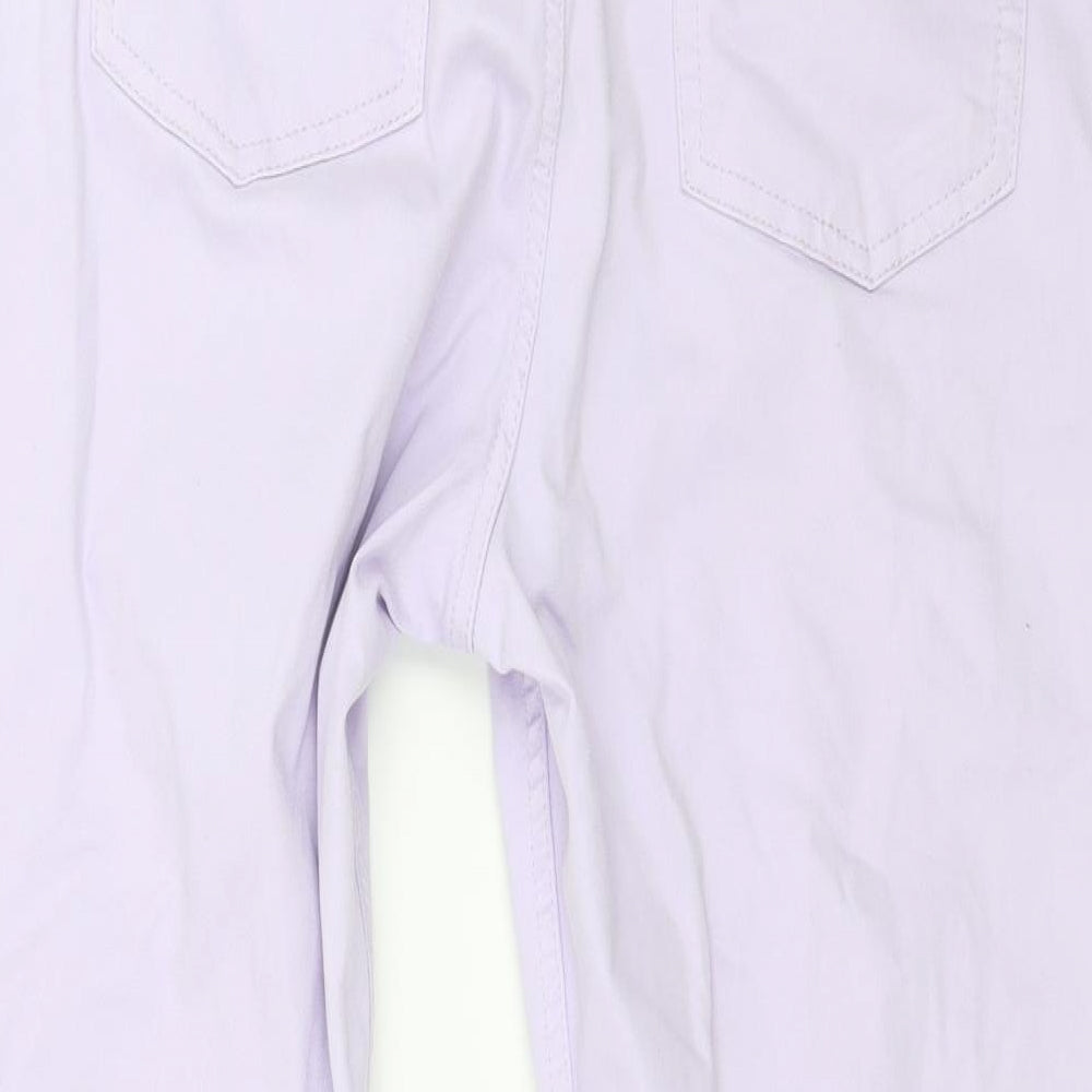Marks and Spencer Womens Purple  Denim Cropped Jeans Size 14 L22 in