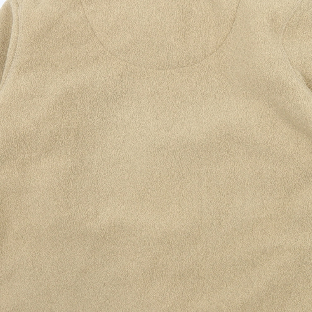 Marks and Spencer Womens Beige  Fleece Jacket  Size 14