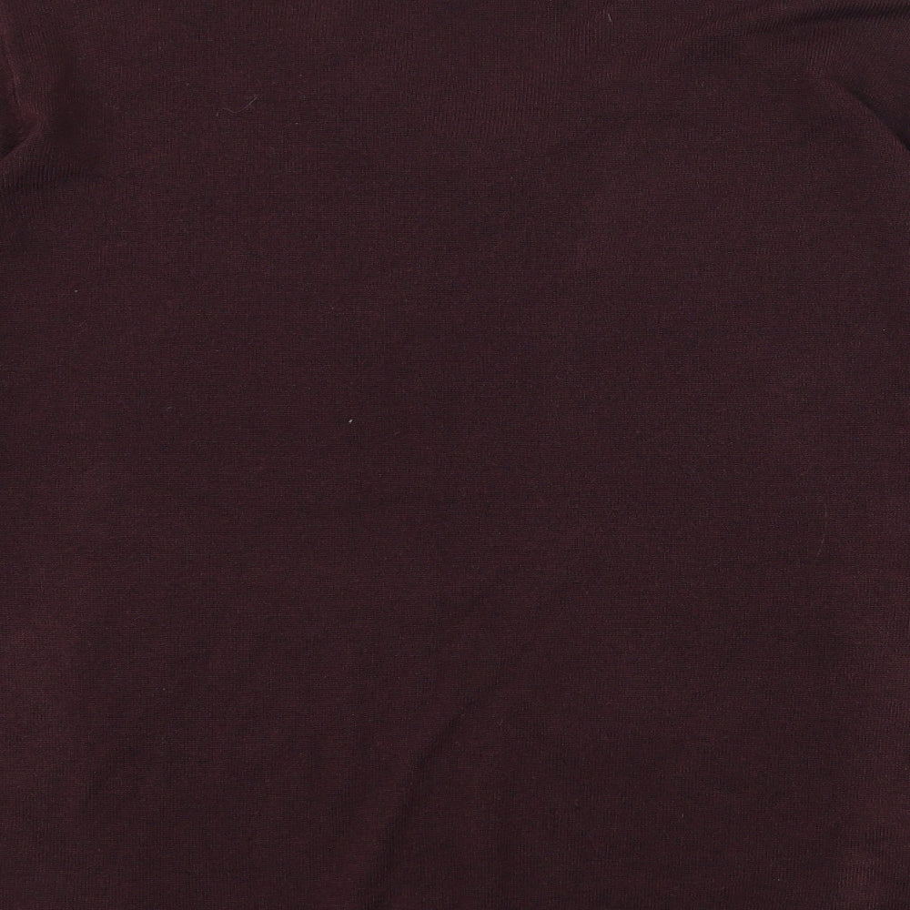 Marks and Spencer Mens Purple  Knit Pullover Jumper Size XL