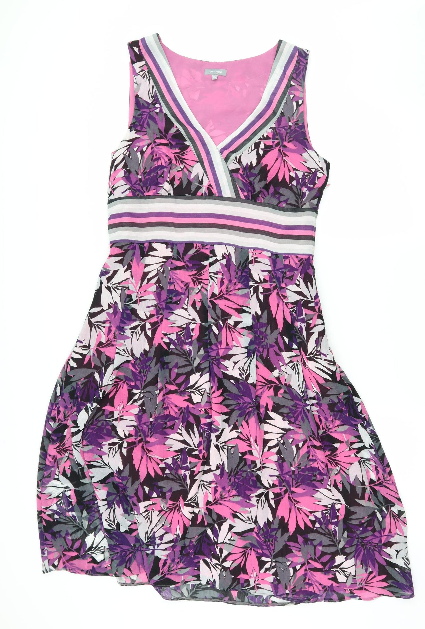 Per Una Womens Purple Floral  Slip Dress  Size 12