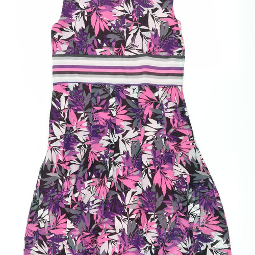 Per Una Womens Purple Floral  Slip Dress  Size 12