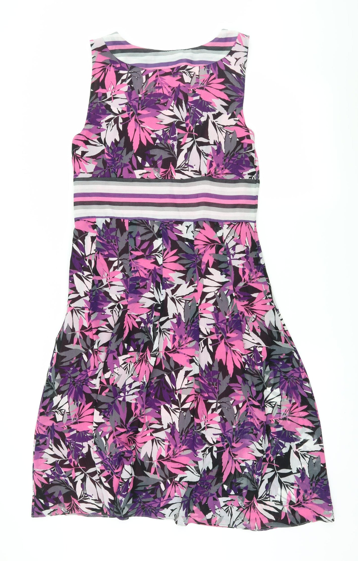 Per Una Womens Purple Floral  Slip Dress  Size 12