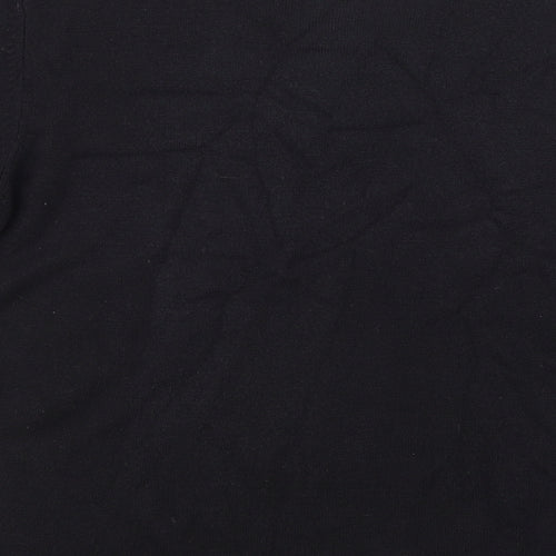 Debenhams Womens Black  Knit Basic T-Shirt Size 14