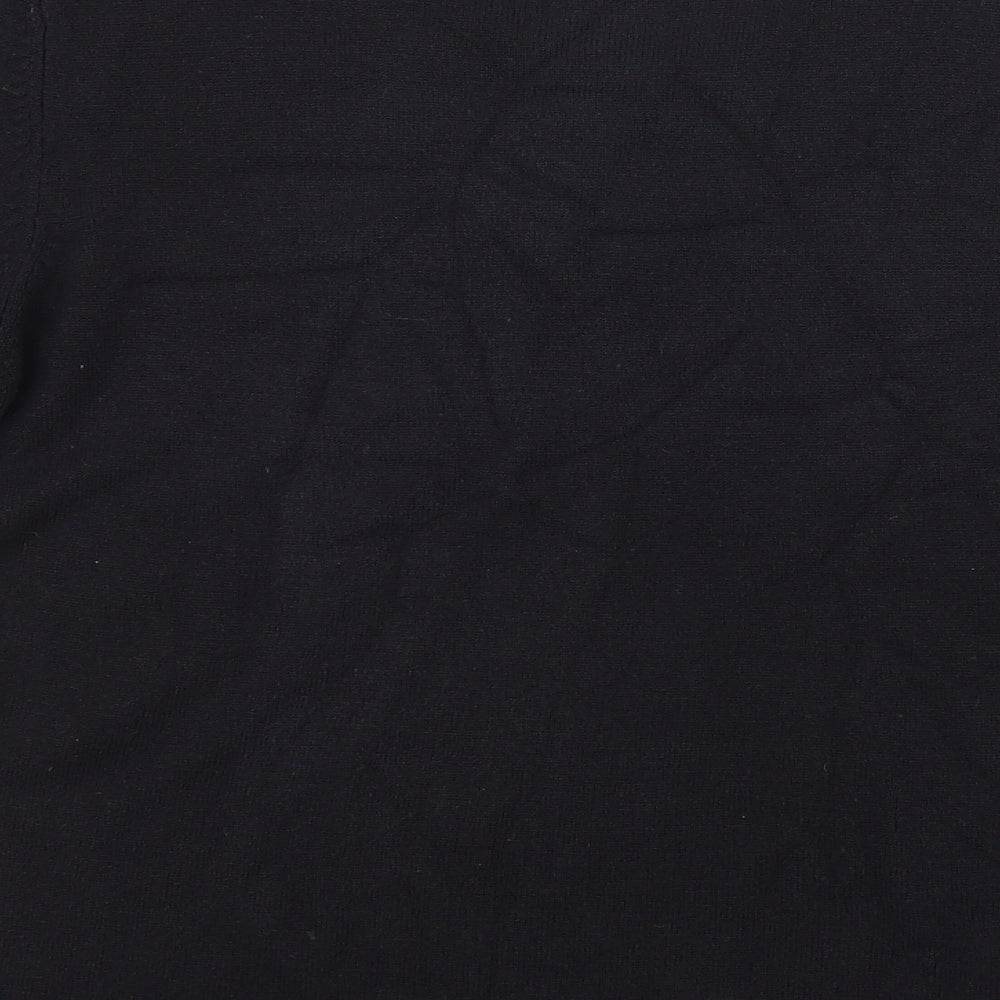 Debenhams Womens Black  Knit Basic T-Shirt Size 14