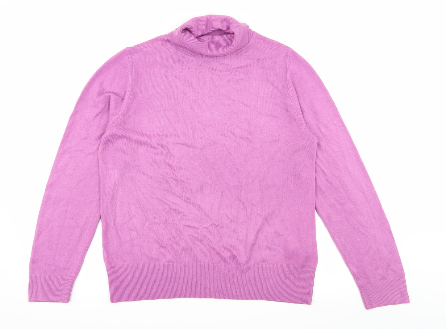 Marks and Spencer Womens Purple  Knit Pullover Jumper Size 14