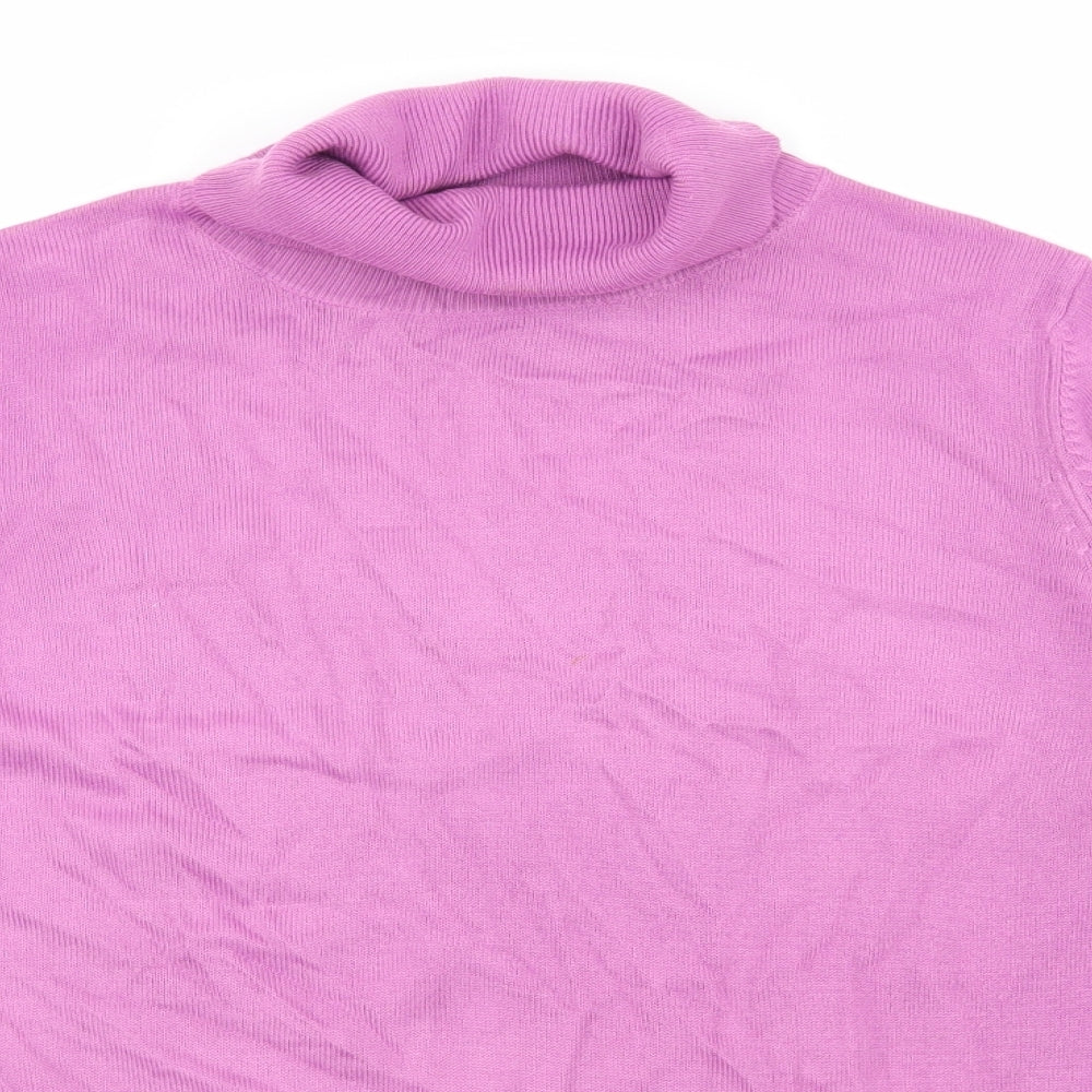 Marks and Spencer Womens Purple  Knit Pullover Jumper Size 14