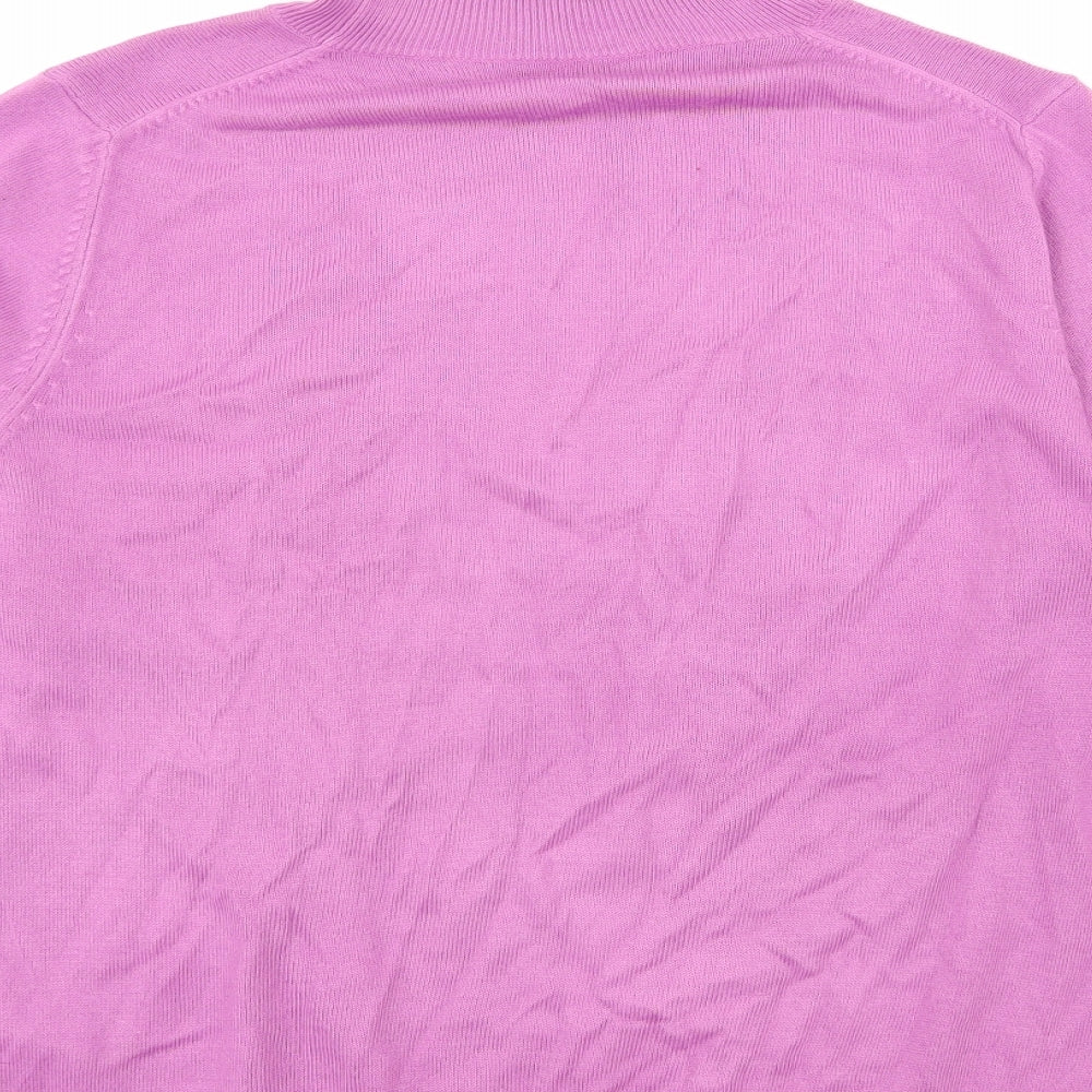 Marks and Spencer Womens Purple  Knit Pullover Jumper Size 14