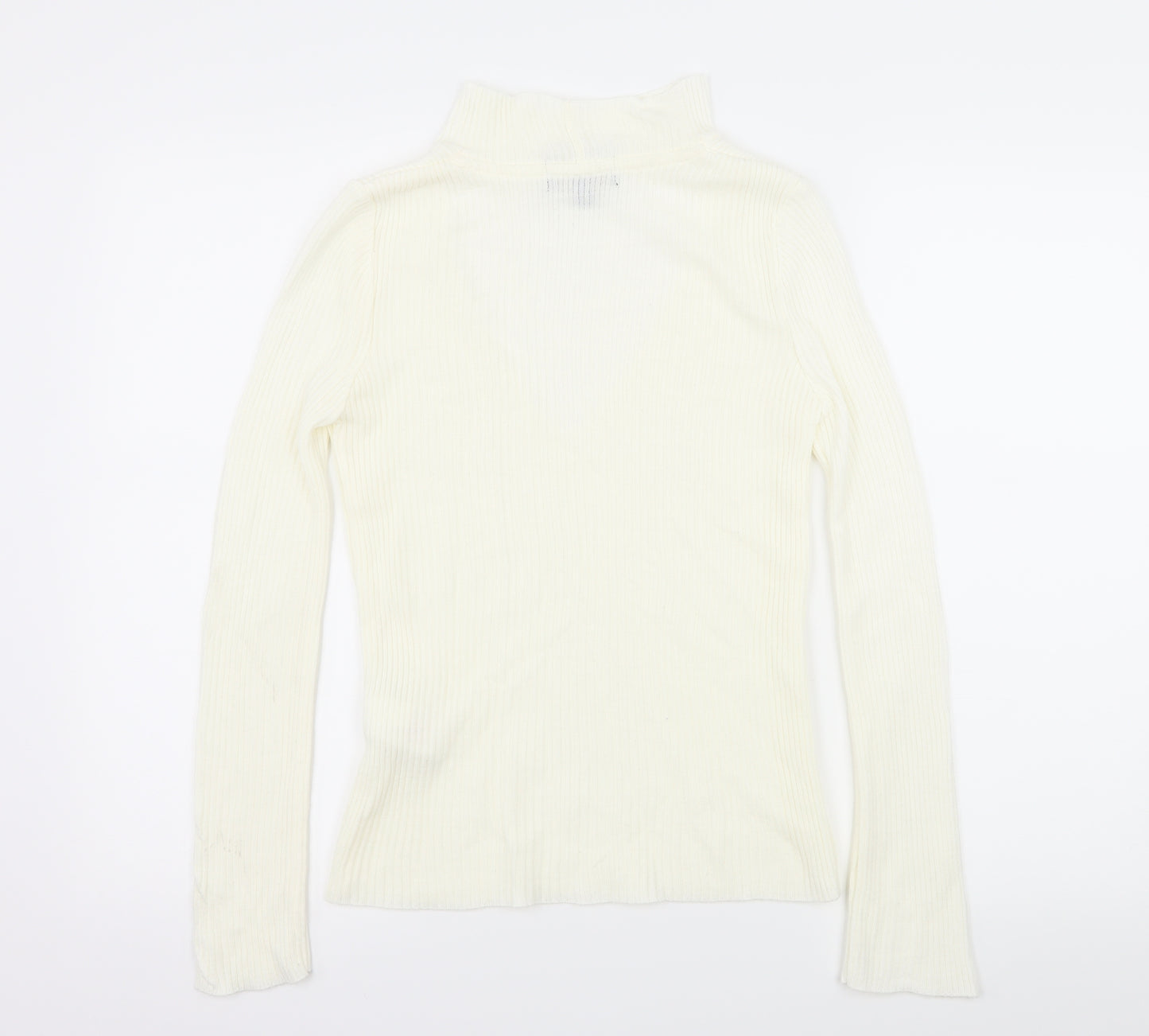 Lipsy Womens Ivory  Knit Pullover Jumper Size S  - Cut Out Neckline