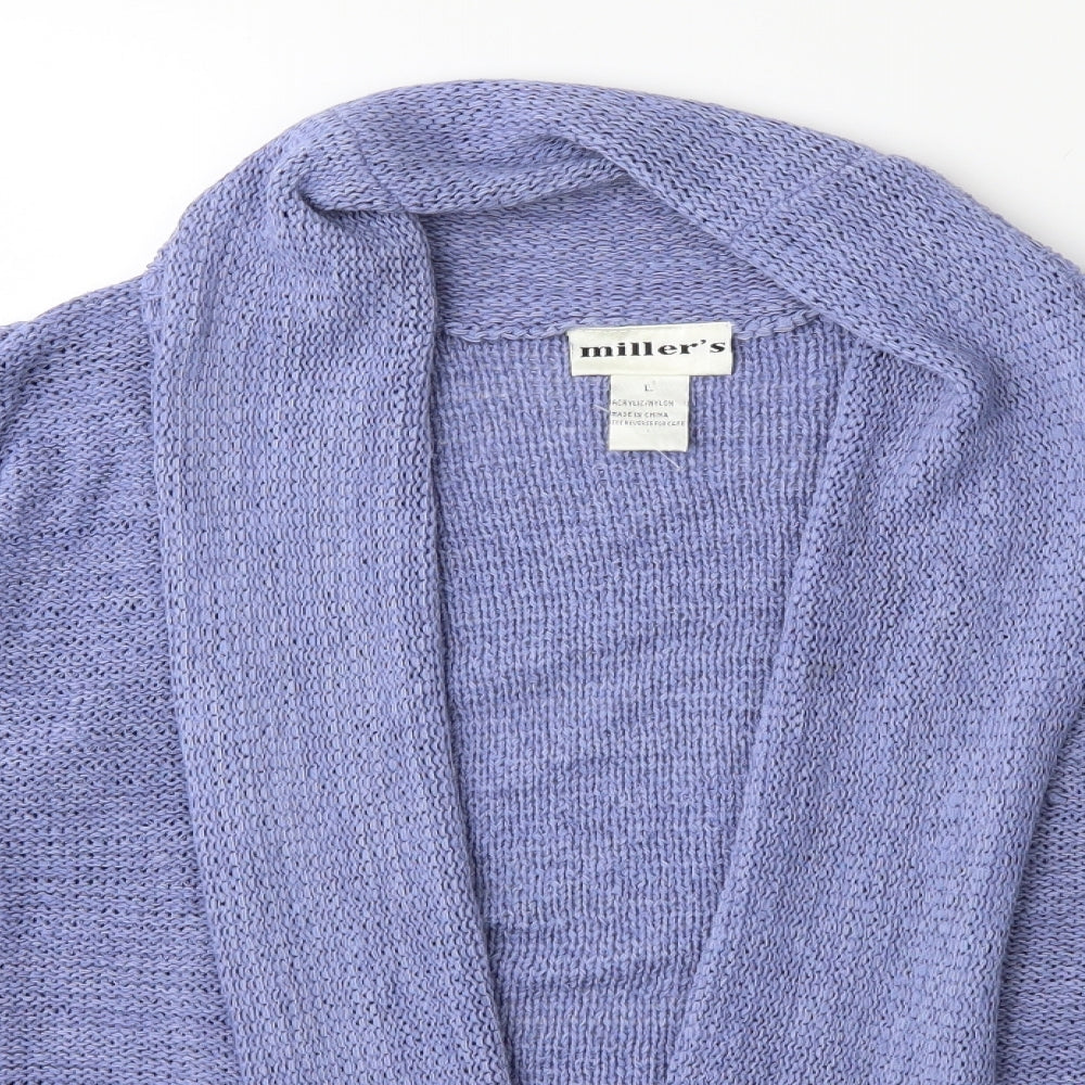 Miller's Womens Blue  Knit Cardigan Jumper Size L
