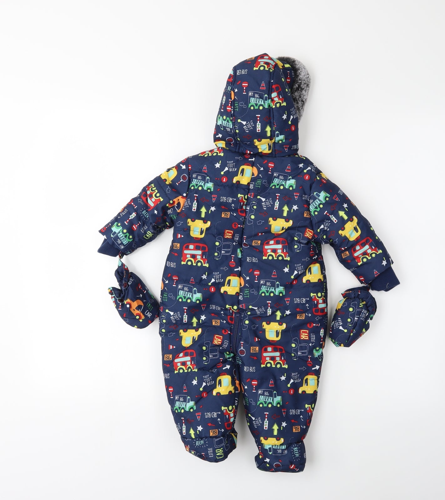 George Baby Blue   Puffer Jacket Snowsuit Size 3-6 Months